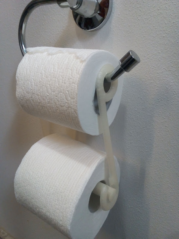 Double Toilet Paper Roll Hanger