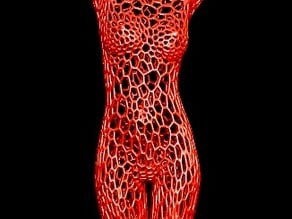 Female torso ver1 Voronoi