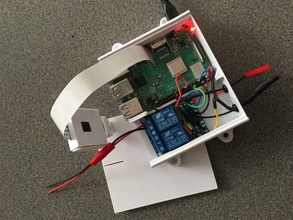 Raspberry Pi and 2-Ch Relay Case
