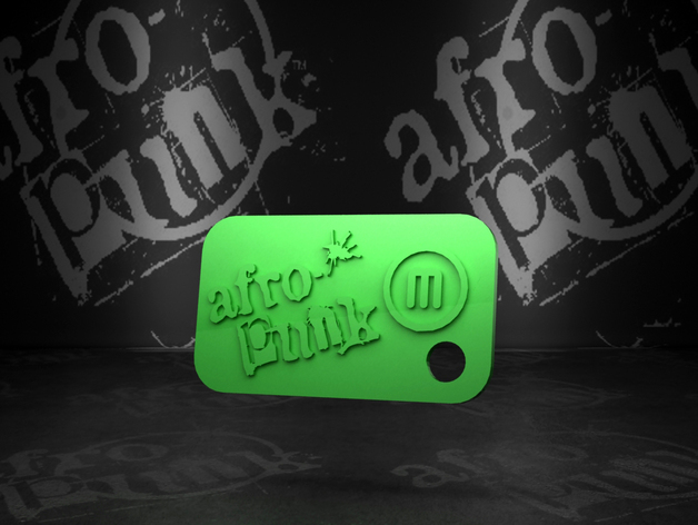 Afro-Punk and MakerBot Keychain