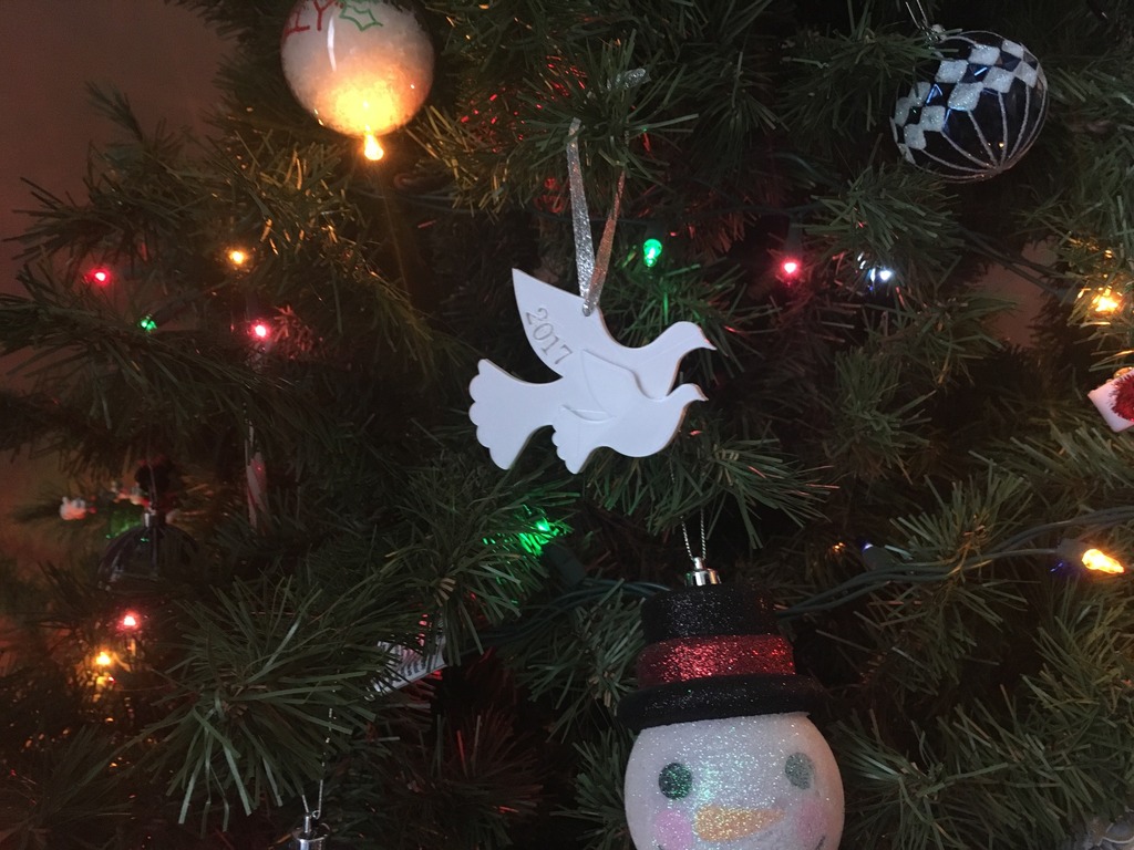 Parent/Child Turtle Doves Ornament