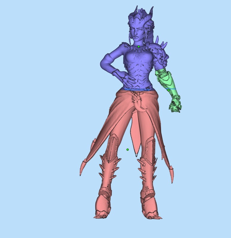 Symmetra demon (Dragon) skin cuted and fixed for print
