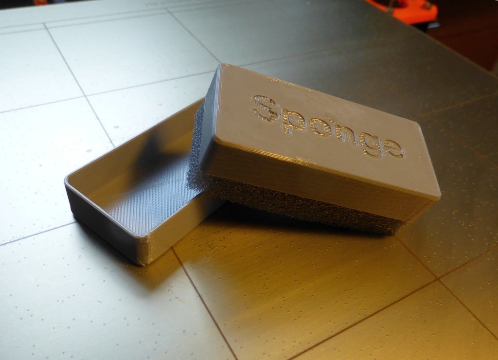 Hot Bed Sponge Box for cleaning and coating