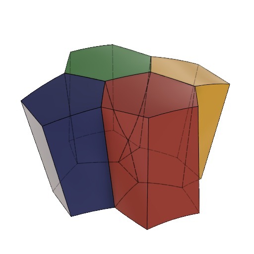 Scutoid, Four Cell Configuration