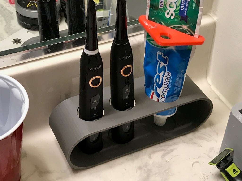 Dual Electric Toothbrush holder