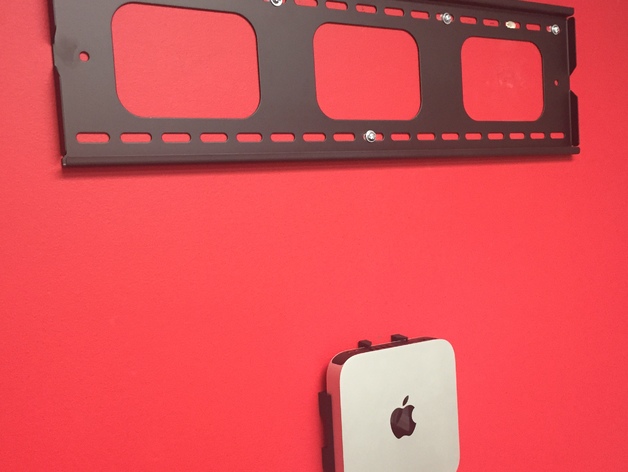Mac mini 2014 wall mount (two parts)