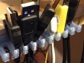 12 Slot Small Cable Holder