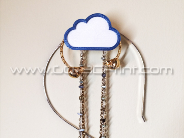 Coat / Jewelry Hanger Organizer Weather Wall Hook – Cloud