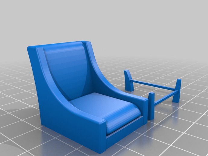1:24 Modern Slipper Chair