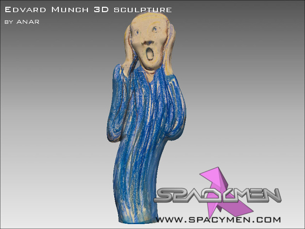 Edvard Munch 3D sculpture
