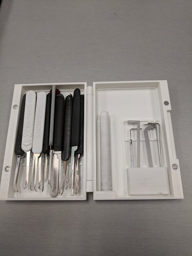 Lock Pick case with Pinning tray v2