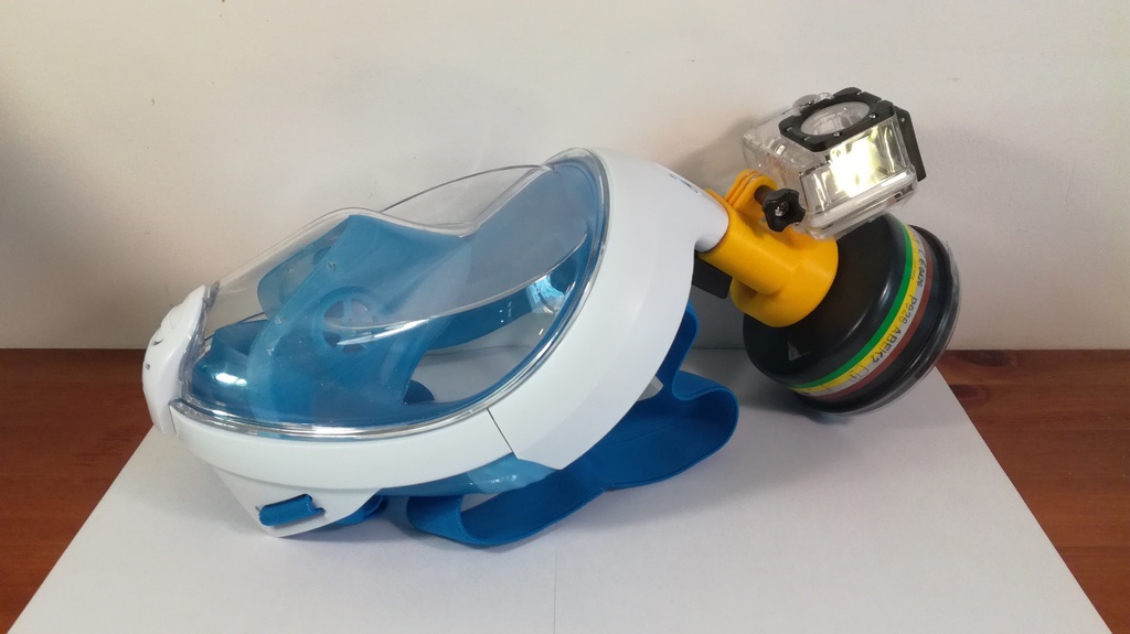 [UPDATE 2020/05/02][V2.1] adaptateur easybreath enhanced gas mask adapter + support gopro