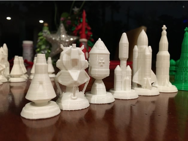 Space Race Chess Set