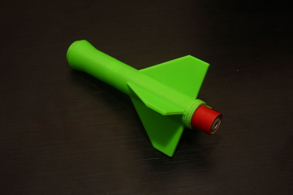 3D Printed Rocket with Classic Fins