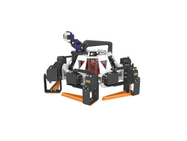 OZER Hexapod V-0.1 Open-Hardware, modular 3D printed robot using Raspberry Pi and Arduino