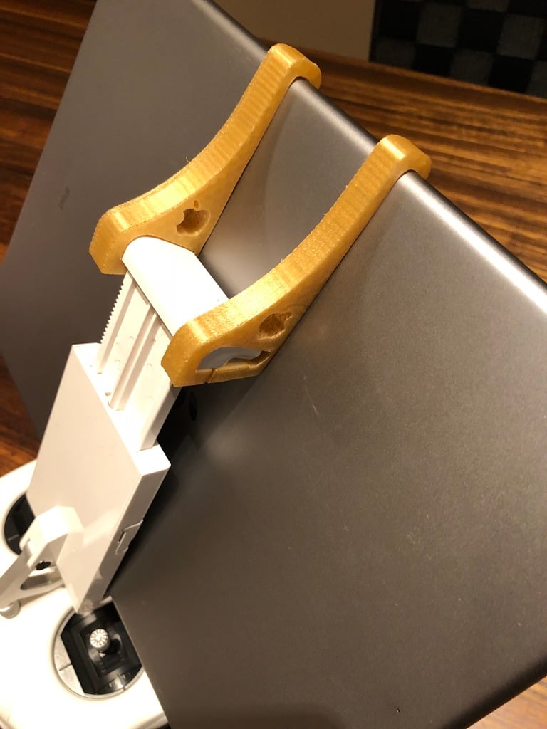 "Light" iPad Pro 10.5" & 12.9" holder for DJI Phantom 4 (or any other large tablet)