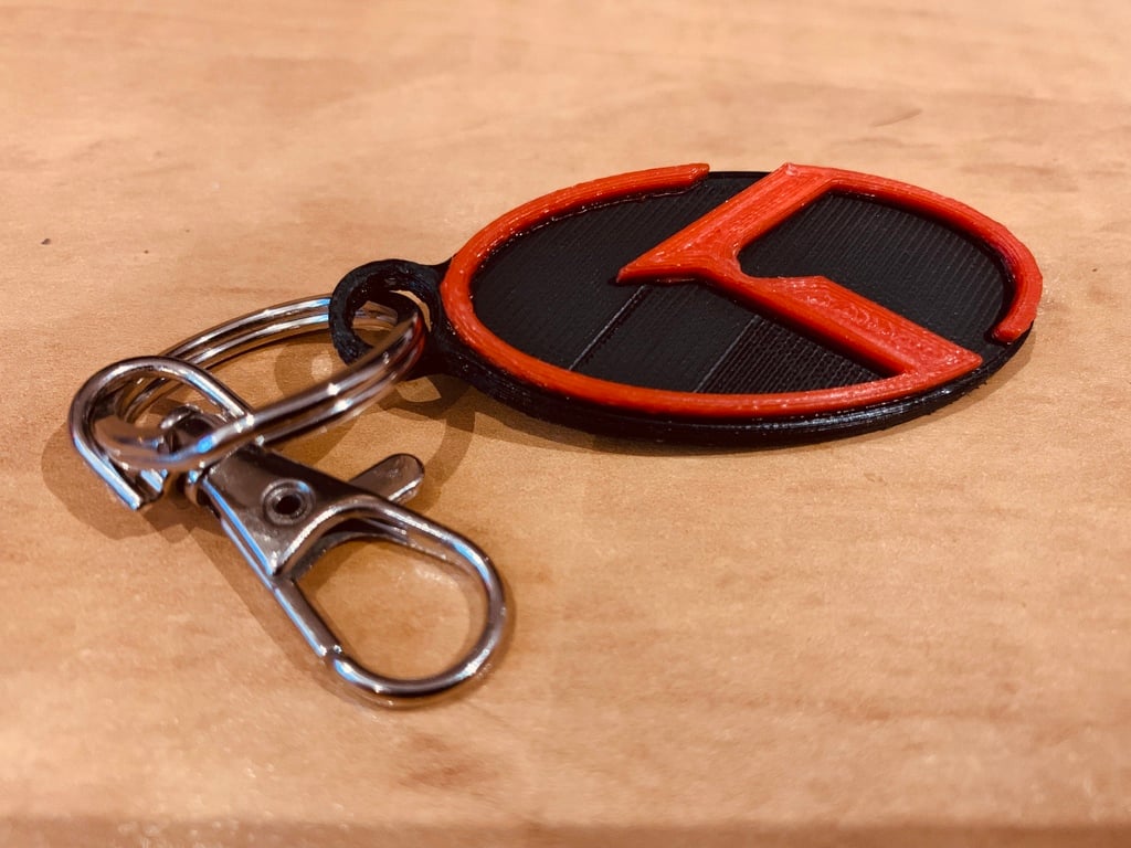 Kia "K" Logo Keychain