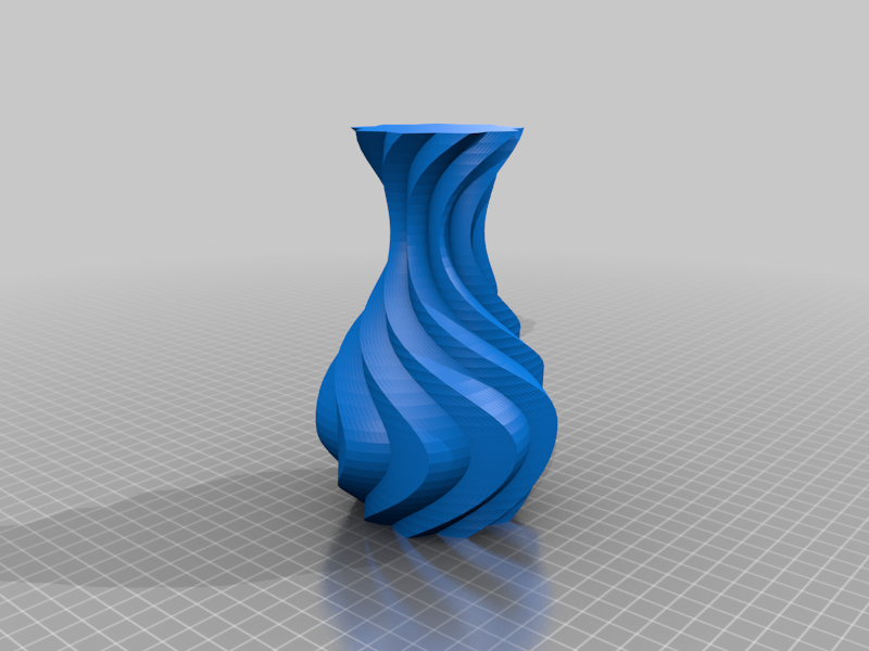 Waved spiral vase