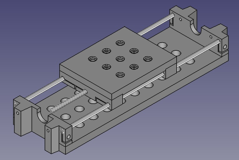 Linear stage for optics