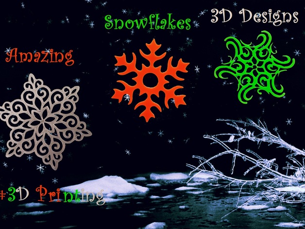 3 Amazing Snowflakes Designs