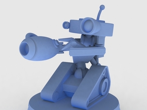 Cute Battle Bot 3D model