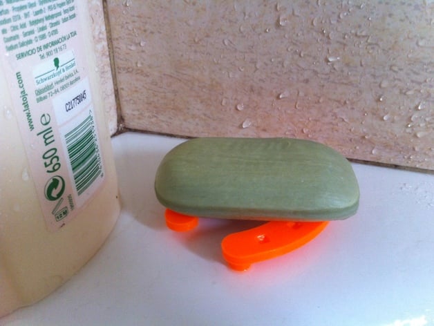 Horseshoe soap holder