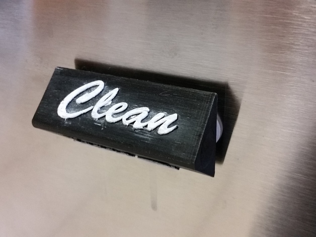 Clean or Dirty sign for dishwasher