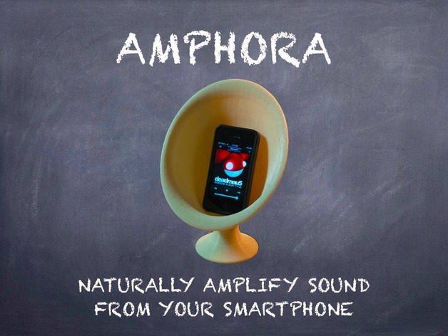 Amphora passive smartphone amplifier