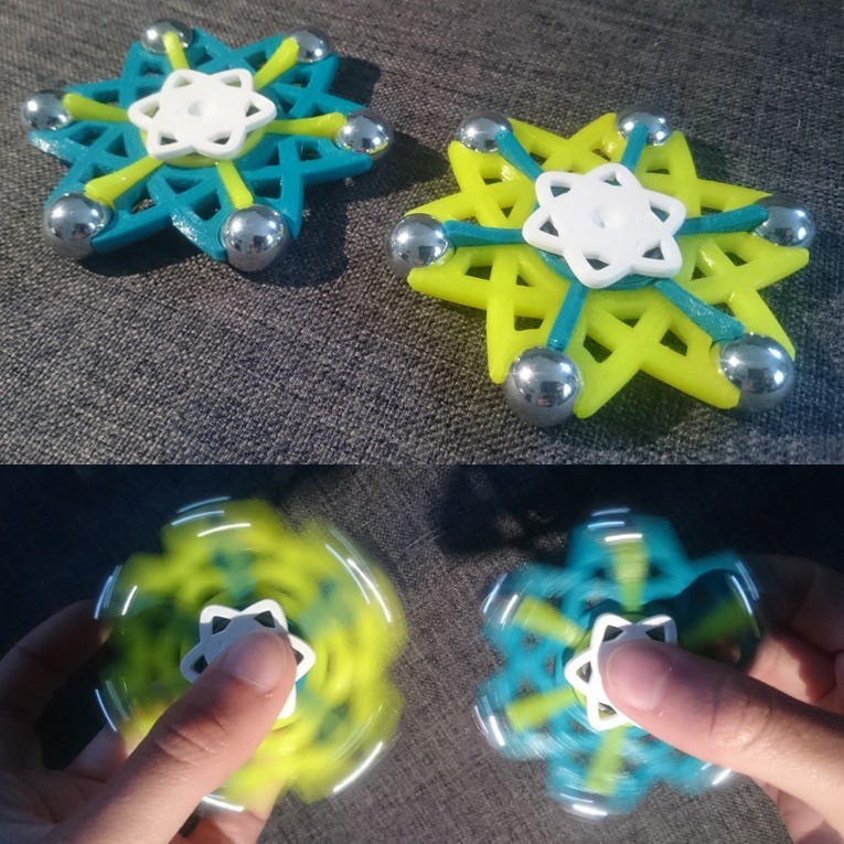 Atom Shaped Fidget Spinner