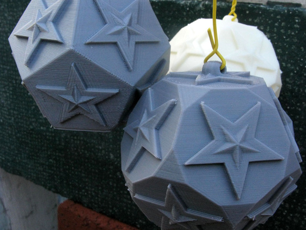 Decorated Dodecahedrons as Ornaments