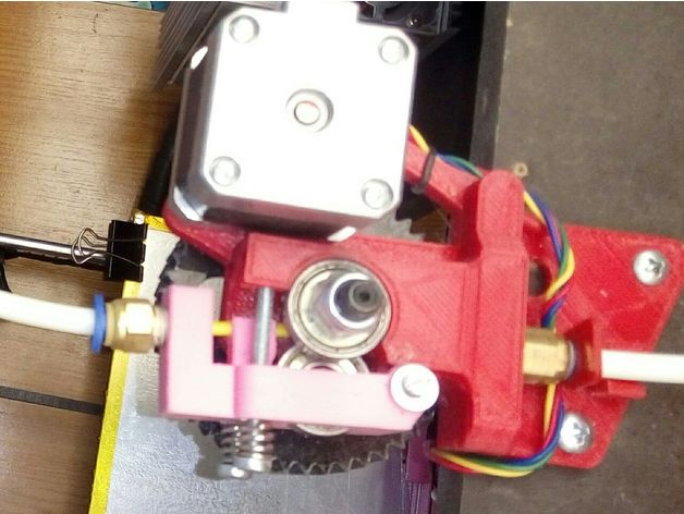 Remix of Ultimate Greg's Wade's Geared Extruder - Bowden version for 3mm filament and 6mm ptfe tube