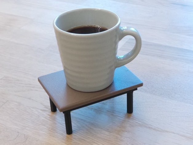 3Dprintable Coffee Table Coaster