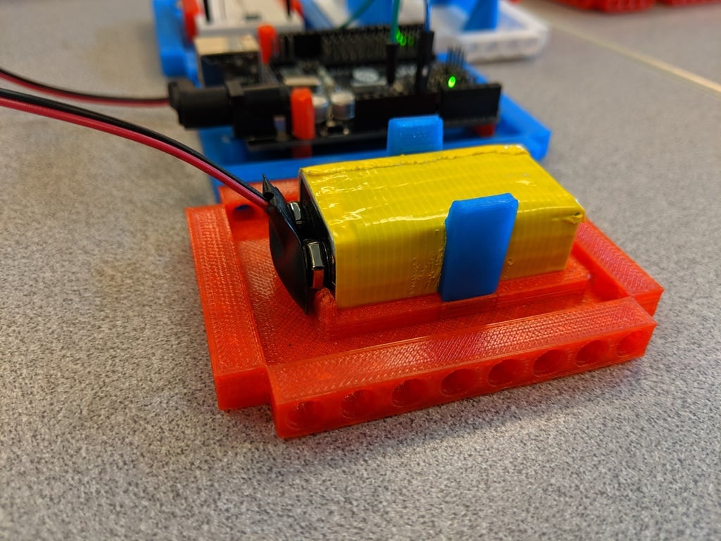9 Volt Battery Holder (LEGO Technic Compatible)  