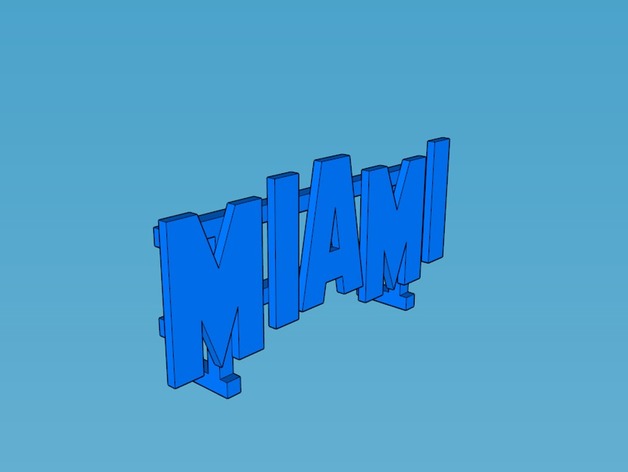 MIAMI Sign - Hollywood Font