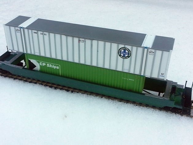 HO Scale Double Stack Well Car.