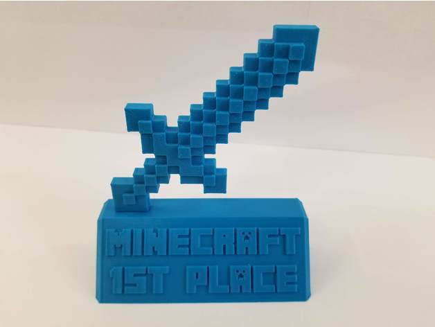 Minecraft Trophy Sword By Blitzer407 Thingiverse