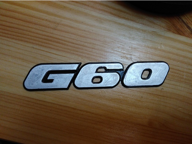 VW G60 emblem