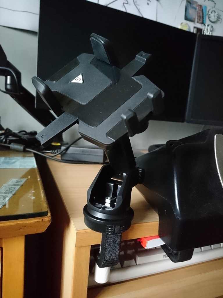 G-Clamp for replacing smartphone holder suction cup