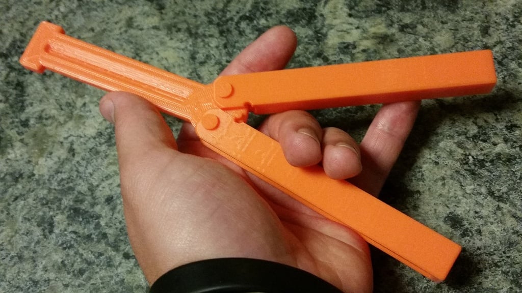 Heavy Simple Balisong Trainer (Butterfly Knife Trainer)
