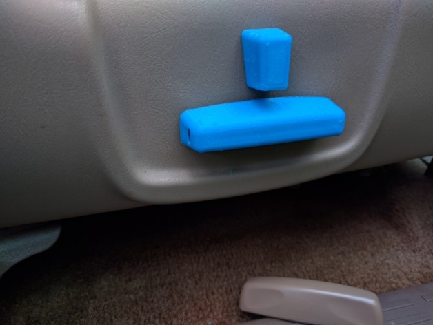 Toyota 4Runner power seat control knobs