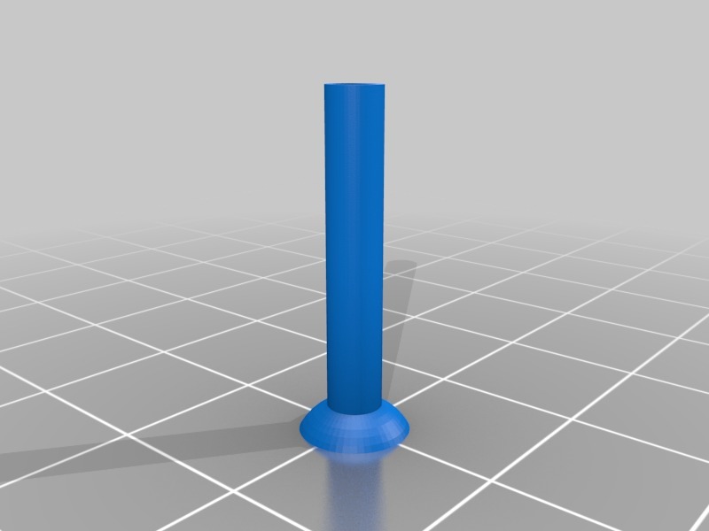 X-Wing peg for 1/4" sphere magnet