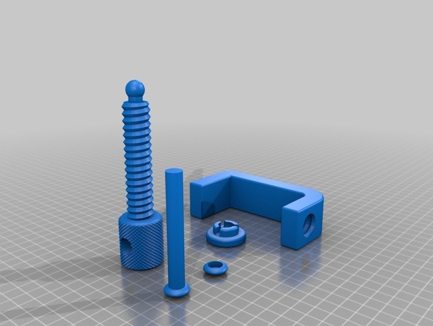 Fully 3D Printable C-Clamp with Added Assist Lever