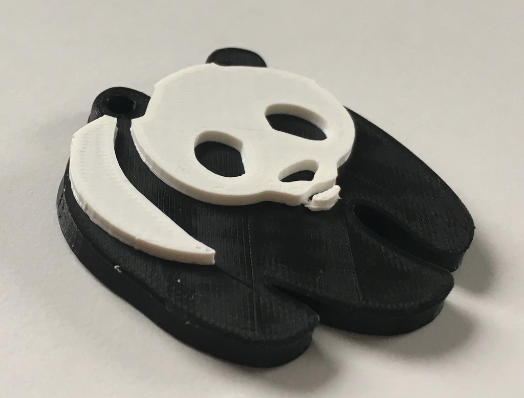 Panda keychain thats a bit thinner