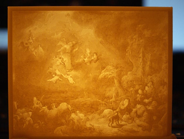 Christmas decor - "Angels Announcing the Birth of Christ to the Shepherds" by Govert Flinck