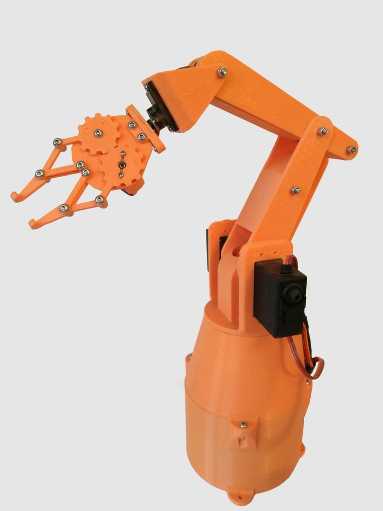 3D printed 5-axis Robot Arm (Servo Driven)