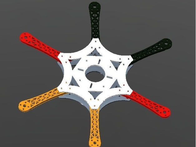 Hexa centerplate for MiniFlame Wheel