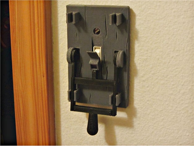 3d PRINTED Toggle Lever Custom Light Switch  Plate Cover 