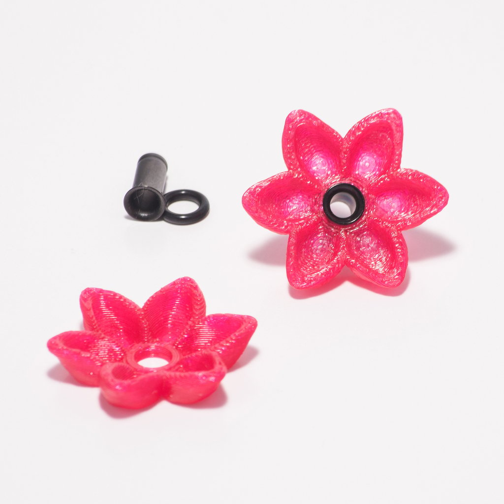  Alisa's Flower Charms For 4g Single Flare Metal Plugs 
