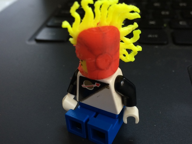 Captain Marvel Lego Helmet (with hair)