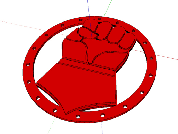 Crimson Fists Costume Detail